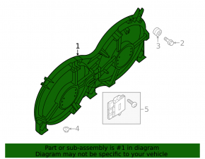 Nissan Pathfinder 13-20 bare radiator shroud diffuser