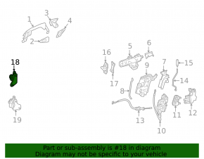 Upper door hinge front right Mercedes GLA 14-20