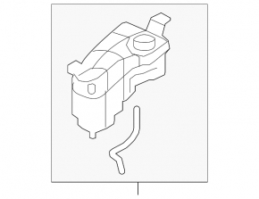 Coolant expansion tank for Volvo S60 11-18 2.5, 3.0