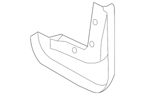 Rear right mudguard Volvo S60 11-18