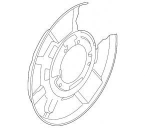 Rear right brake disc cover for BMW X1 E84 13-15