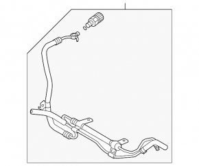 Power Steering Cooling Pipes Toyota Sequoia 08-16