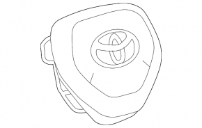 Airbag in the steering wheel driver Toyota Rav4 19-