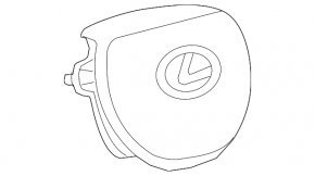 The airbag in the driver's steering wheel of a Lexus ES300h ES350 13-16 pre-restoration model has blown, the connector is defective.