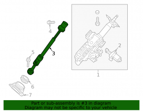 Nissan Pathfinder 13-20 Steering Cardan Joint