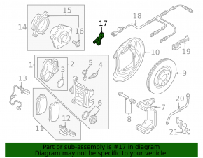 ABS sensor rear right Audi A6 C8 19-