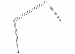 Rear left glass seal BMW X5 F15 14-18