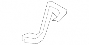Rear bumper mount, outer right, Lexus GX460 10-23