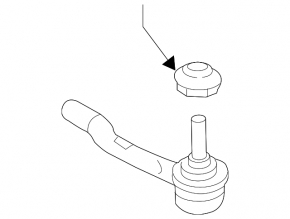 Tie Rod End Left Acura TLX 15- AWD