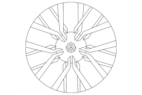 Wheel disk R17 VW Tiguan 18-type 2, for restoration