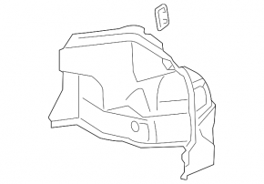 Arch trim left Lexus ES350 13-18 black, without plug