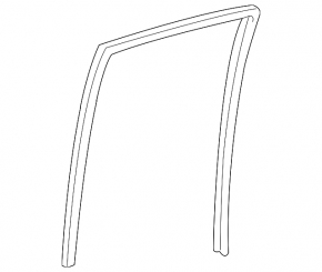 Rear left window seal for Lexus GX470 03-09