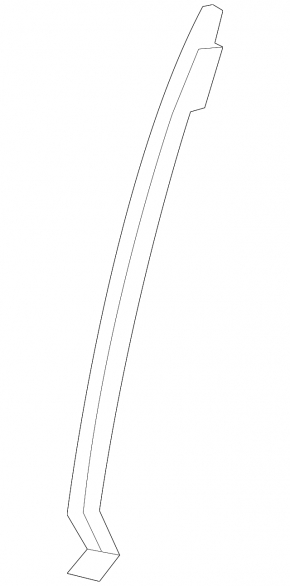 Rear left door glass guide for Honda CRV 12-16