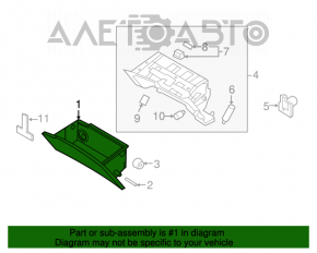 Glove box, glove compartment Hyundai Azera 12-17 beige