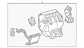 Toyota Camry V40 heater assembly