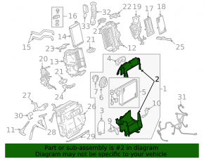Bare heater housing Audi A4 B8 08-12