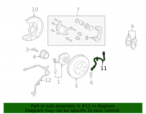 Front right brake hose Toyota Prius 20 04-09