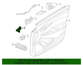 Front left seat memory buttons Kia EV6 22-24
