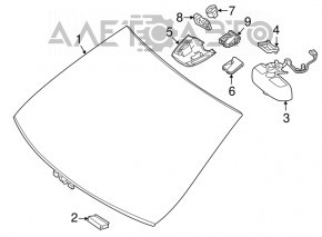 Temperature and humidity sensor Mercedes GLS-class X166 13-16