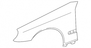 Front left wing Mercedes W211