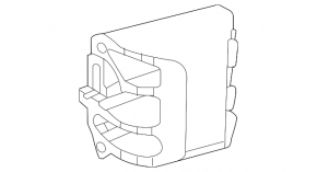 Left side member bump stop for Mercedes H247 GLA 20-26