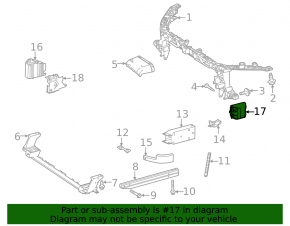 Left side member bump stop for Mercedes H247 GLA 20-26
