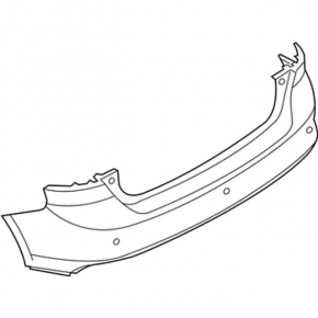 Rear bumper bare Ford Focus mk3 15-18 rest 4d