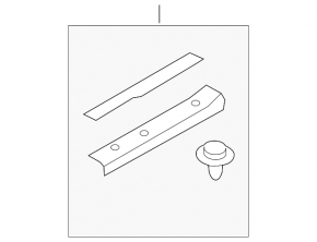 Door sill trim front right Ford Edge 15- black