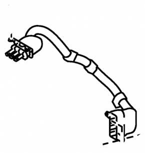 High-voltage wire for the rear electric motor of the automatic transmission Toyota Prius V 12-17 CVT