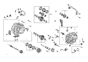 High-voltage wire for the rear electric motor of the automatic transmission Toyota Prius V 12-17 CVT