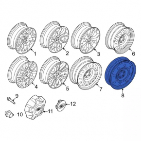 Spare tire for Lincoln MKZ 17-20 R17