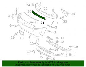 Ford Escape MK4 20-22 USA Front Bumper Absorber
