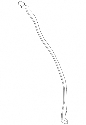 Lincoln Corsair 20-26 rear right door seal on the end