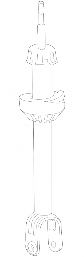 Front left shock absorber for Jaguar XF 16-23 with adaptive suspension