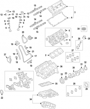 Crankshaft Cover Toyota Sienna 11-20 2GRFE 3.5