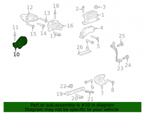 Rear Engine Mount GMC Terrain 10-17