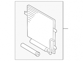 Air conditioning radiator condenser Mercedes W211