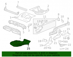 Rear right protection Chevrolet Malibu 16-23