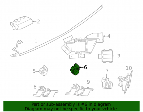 Rear bumper parking sensors internal Nissan Murano 25-26