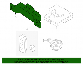 Antenna keyless Nissan Ariya 23-25