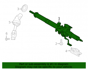 Steering column Subaru Outback 15-19 smart