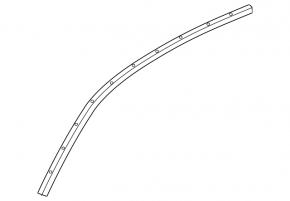 Left side roof molding for Audi Q8 19-25 chrome