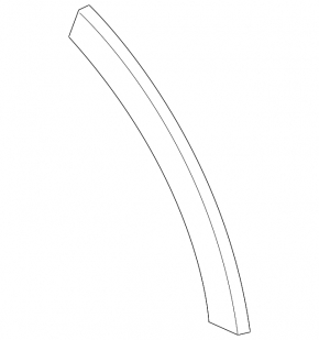 Door arch trim lower rear right Audi Q8 18-