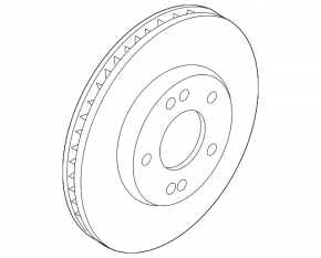 Front left brake disc Hyundai Elantra 21-