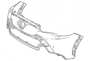 Front bumper bare Toyota Corolla Cross 2020 Hybrid XSE