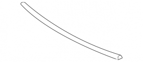 Hood seal on grille Lexus IS250 IS350 06-13 tear