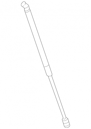 Hood shock absorber left Lexus RX350 RX450h 10-15