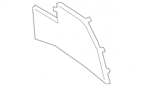 Center console trim side left Toyota Venza 21-24 black