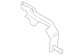 Rear muffler bracket central VW Tiguan 09-17 AWD without rubber