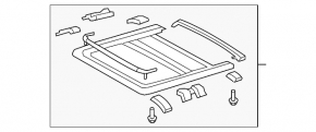Lexus ES350 07-12 Sunroof Assembly